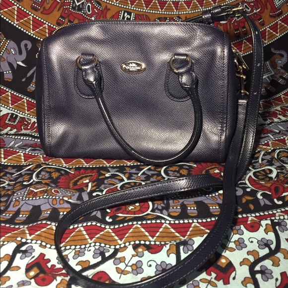 Coach Crossbody dark navy blue bag - Picture 2 of 6